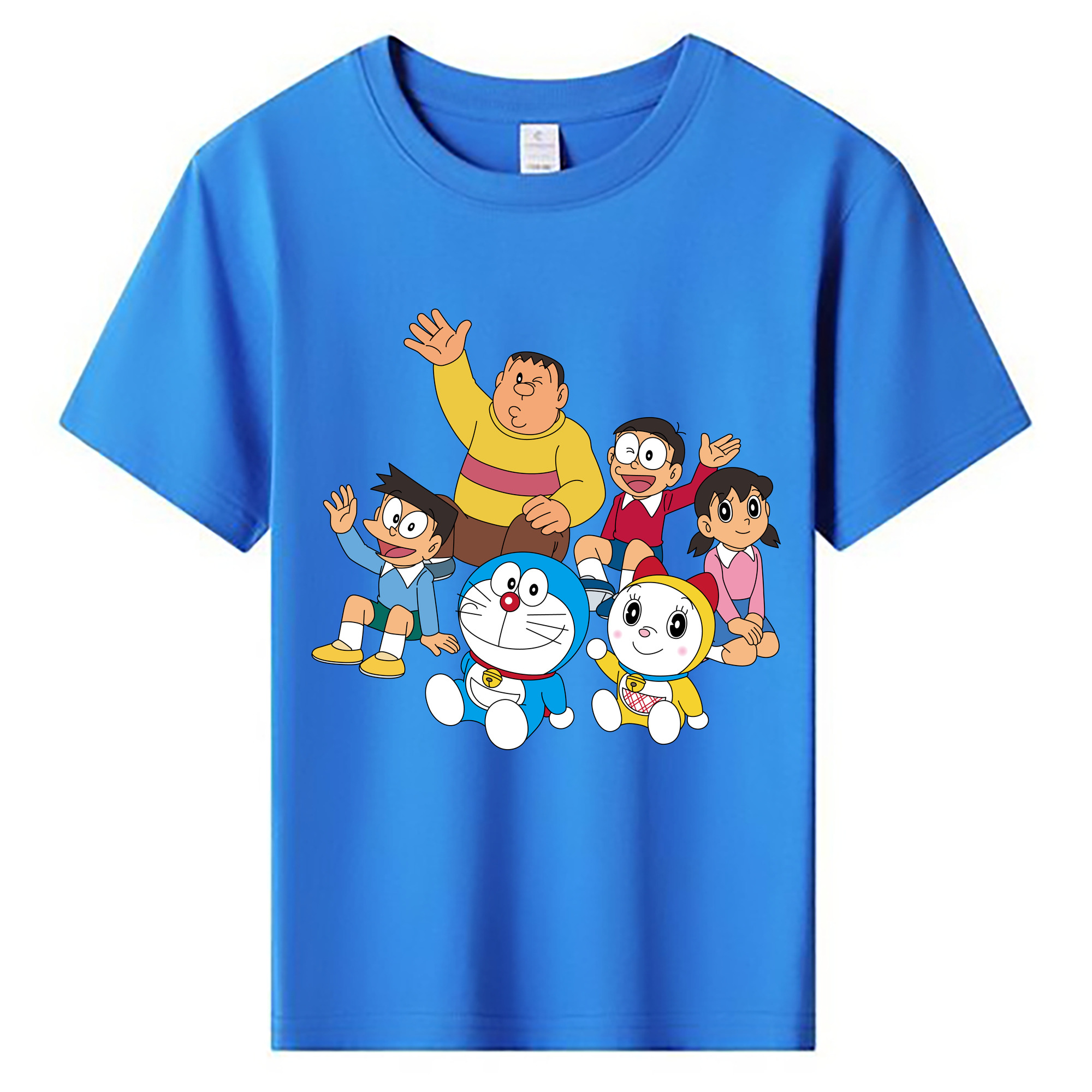 （画像用） ドラえもん 骨川 スネ夫 Doraemon Honekawa Suneo 綿100％キッズTシャツ（フロントプリント）